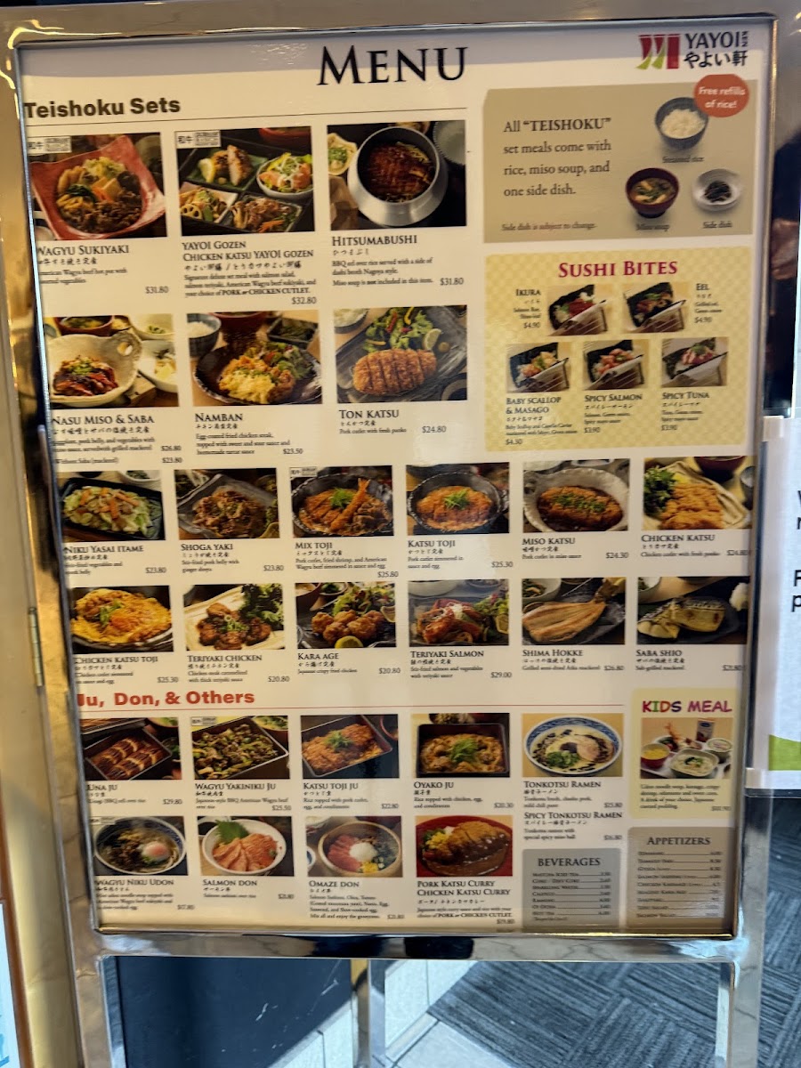 Menu Yayoi Hillsdale-8